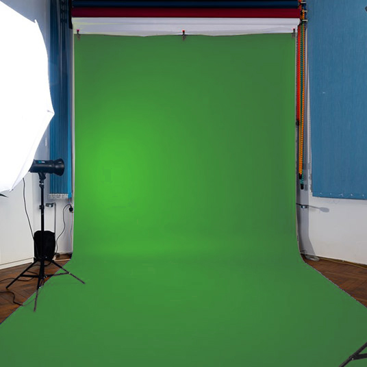 Green Studio Backdrop